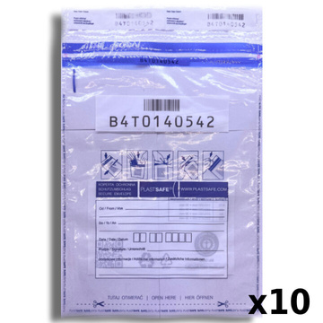Plic de securitate bancar B4 255x360 mm 10 buc.