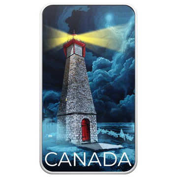 Canada Haunted Canada - Gibraltar Point Lighthouse colorată 1 oz Argint 2026 Proof