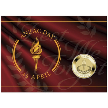 Anzac Day 1 dolar aluminiu-bronz 2023 în card