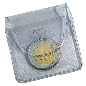 Leuchtturm - Plic din plastic pentru 1 monedă cu diametrul de până la 46 mm