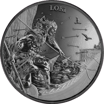 Ragnarök: Loki 1 oz Silver 2025 Black Silver