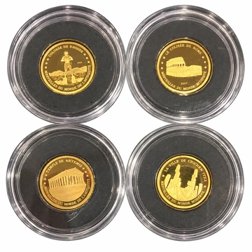 Monedă de aur aleasă aleatoriu 1 g de aur Au 917 Proof (certificat)