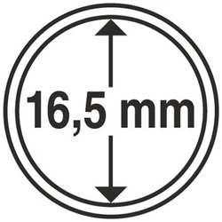 Leuchtturm - Capsulă din plastic pentru monedă 16,5 mm 100 bucăți