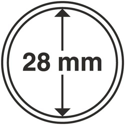 Leuchtturm - Capsulă din plastic pentru monedă 28 mm 100 bucăți