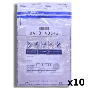 Plic de securitate bancar B4 255x360 mm 10 buc.