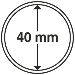 Leuchtturm - Capsulă din plastic pentru monedă 40 mm 100 bucăți