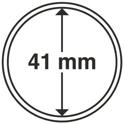 Leuchtturm - Capsulă din plastic pentru monedă 41 mm 100 bucăți