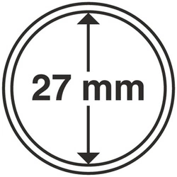 Leuchtturm - Capsulă din plastic pentru monedă 27 mm 100 bucăți