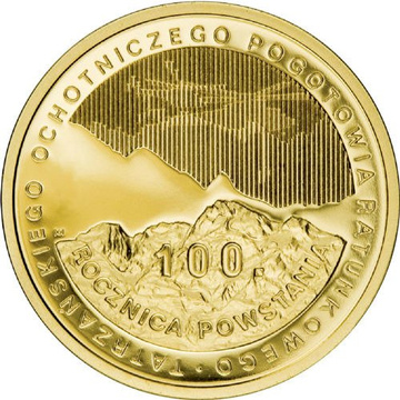 100-rocznica powstania TOPRu 100 zł 2009 Proof