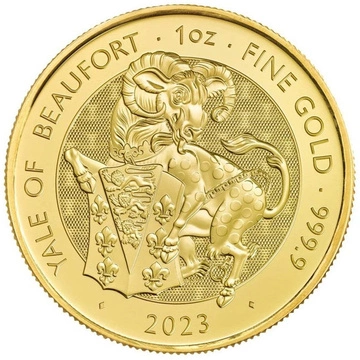 The Royal Tudor Beasts: The Yale Of Beaufort 1 uncja Złota 2023 