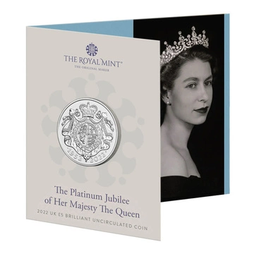 Jubileul de Platină al Majestății Sale Regina Cupronichel £5 2022
