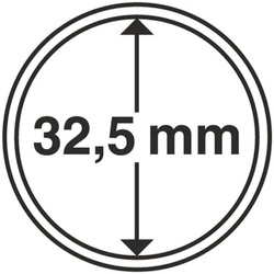 Leuchtturm - capsulă din plastic pentru monedă 32,5 mm 100 bucăți