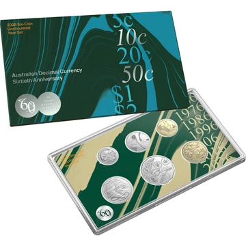 Set de 6 monede: A 60-a aniversare a monedei zecimale CuNi/AlBr 2026