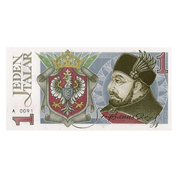 1 Taler Ștefan Báthory proiect de studiu al bancnotei 2023 tipărire PWPW