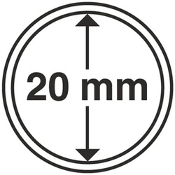 Leuchtturm - Capac din plastic pentru monedă 20 mm 100 bucăți