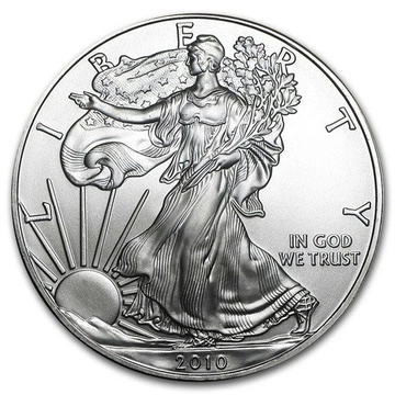 Amerykański Orzeł 1 uncja Srebra 2010