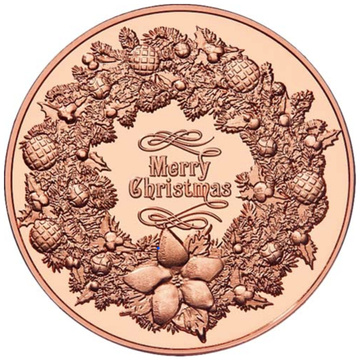Christmas Wreath 1 uncja Miedzi