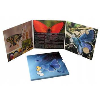 Monede poloneze de circulație Fluturii Poloniei - set de monede 1 gr - 50 gr 2011