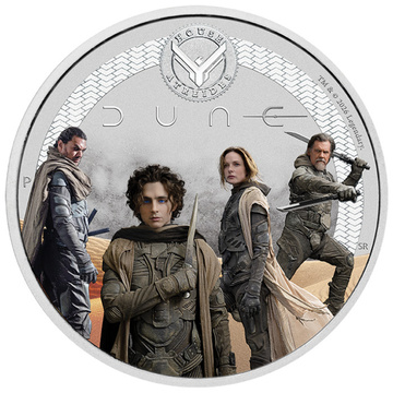 Monedă de argint Dune - House Atreides colorată 1/2 uncie de argint 2026 Proof