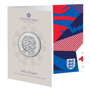 Pride of England 5 lire cupronichel 2023