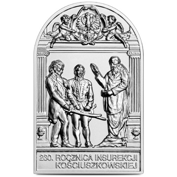 A 230-a aniversare a Insurecției Kościuszko 50 lei Argint 2024 High Relief