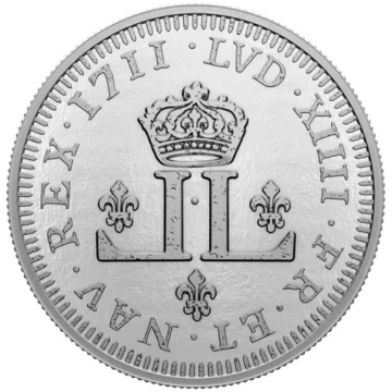 Canada Relicvele Noii Franțe - Louis XIV 30 Deniers 5 oz Argint 2022 Proof
