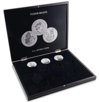 Leuchtturm Caseta Volterra Tudor Beasts pentru 10 monede x 2 oz argint