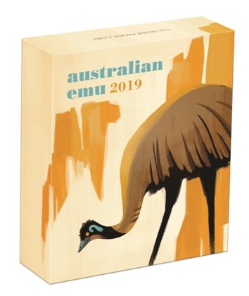 Australijski Emu 1 uncja Srebra 2019 Proof