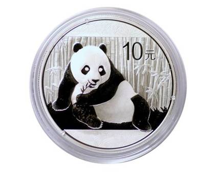 Chińska Panda 1 uncja Srebra 2015