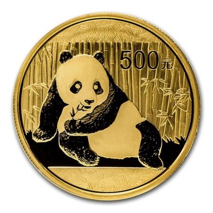 Chińska Panda 1 uncja Złota 2015