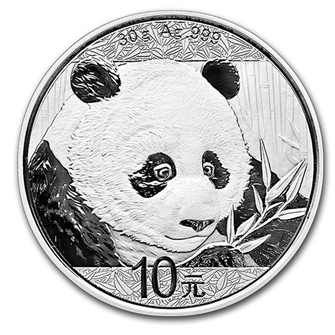 Chińska Panda 30 gramów Srebra 2018 
