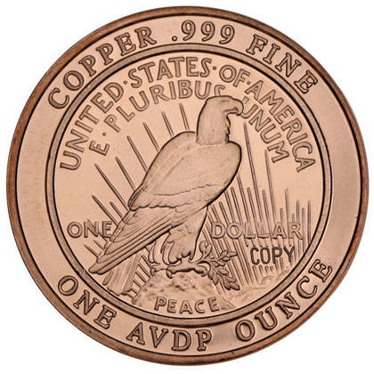 Dolar Wolności (Peace Dollar) 1 uncja Miedzi 1921