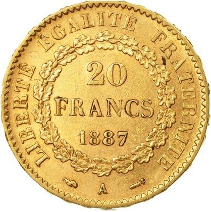 Francja, 20 Franków Génie Różne roczniki 
