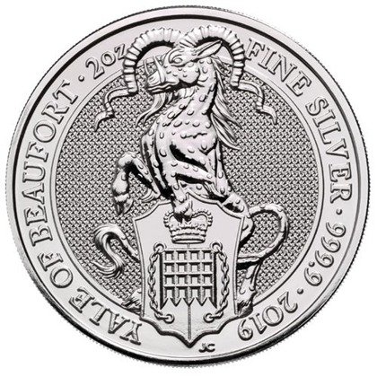 The Queen’s Beasts 2019: The Yale of Beaufort 2 oz Silver