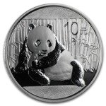 Chińska Panda 1 uncja Srebra 2015